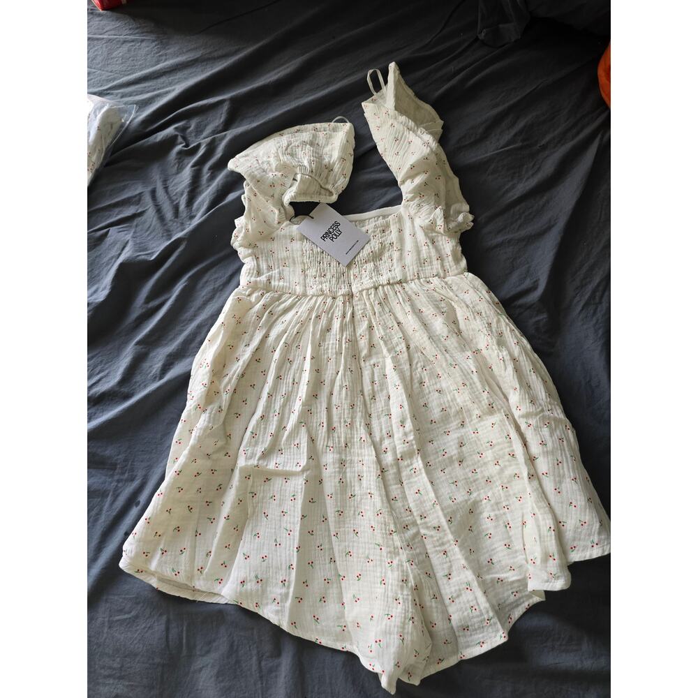 COPY - NWT Princess Polly GREEVES ROMPER WHITE / CHERRY size 0 - Picture 6 of 7